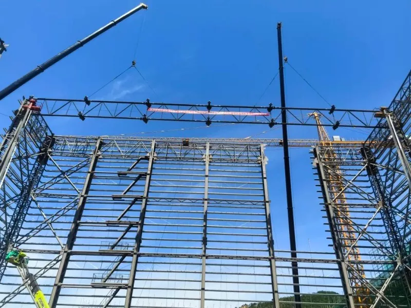 EHSS, Hanhe Kabel üçün Milli səviyyəli Ekranlama Zalının Şüasının qaldırılmasını tamamlayır
