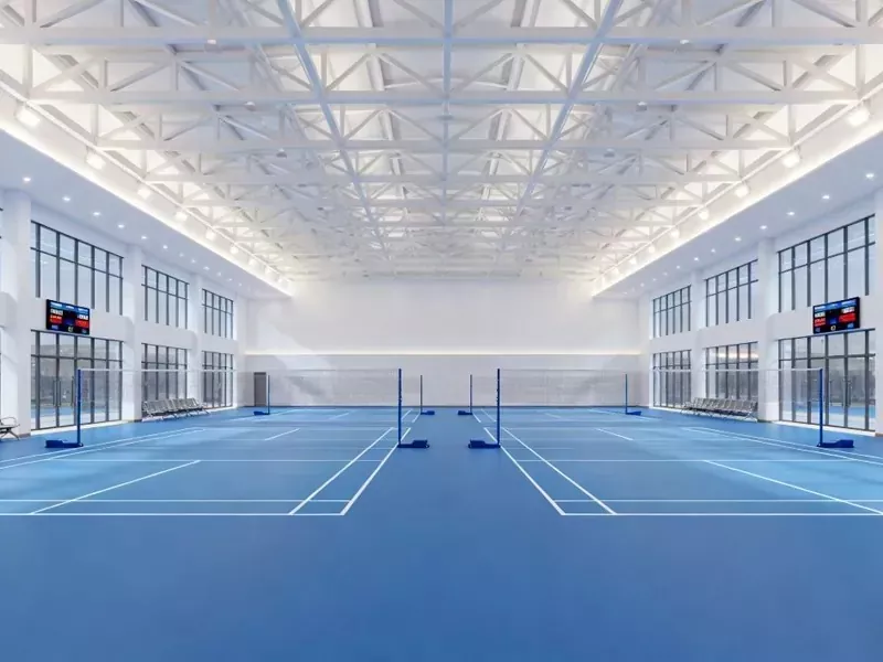 Qapalı Badminton Zalı Polad Konstruksiyası