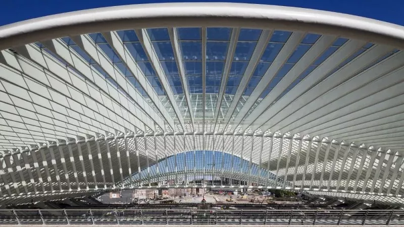 Böyük span Truss Stansiyası Polad Konstruksiya