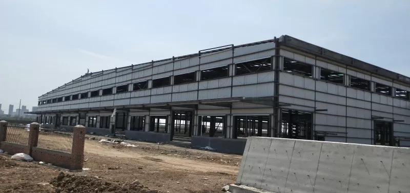 Prefabrik Modul Polad Çərçivə Logistika Anbar Tikintisi