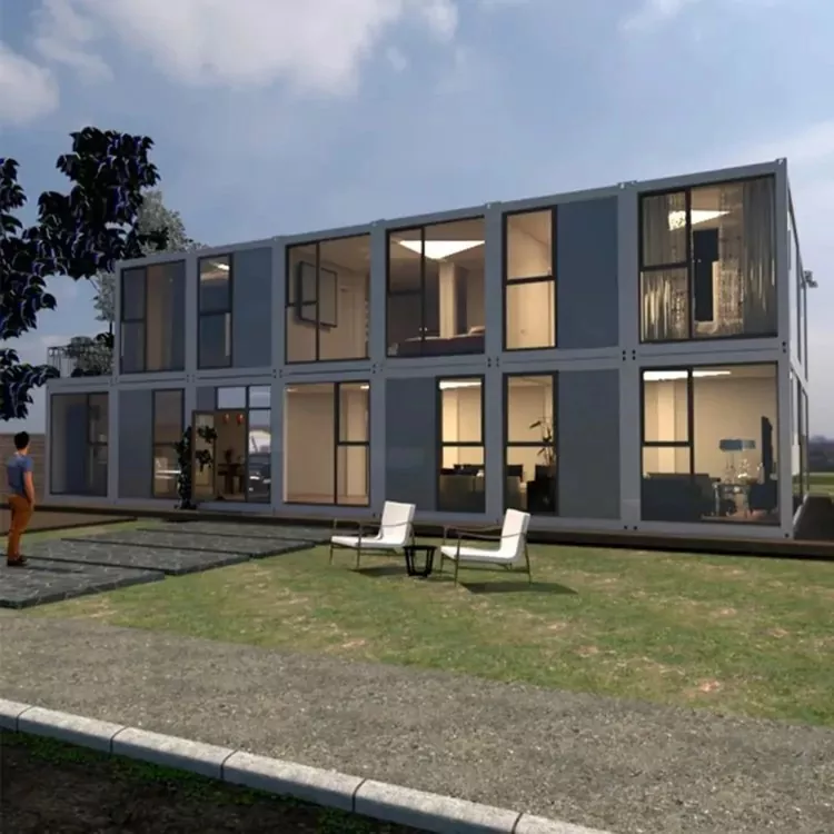 Prefabrik Konteyner İnteqrasiya edilmiş Polad Ev