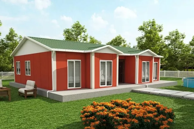 Bir Mərtəbəli Prefabrik Ev Polad Konstruksiyası