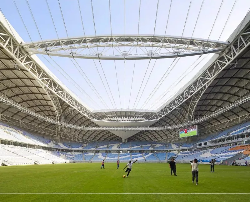 Stadionun Polad Konstruksiyasının Tikintisi