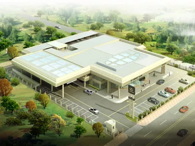 Polad quruluş çərçivəsi Beams Otel Office Anbar Sərgi salonu