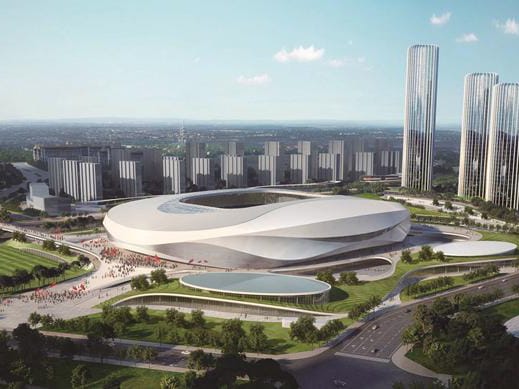 Polad Struktur Sürət Skating Oval